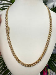 14k Monaco necklace 6mm 22”