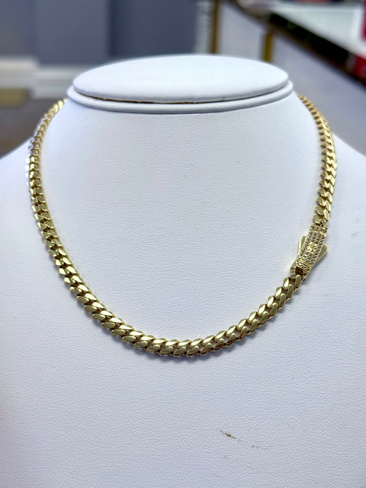 14k Monaco necklace choker chain 16”