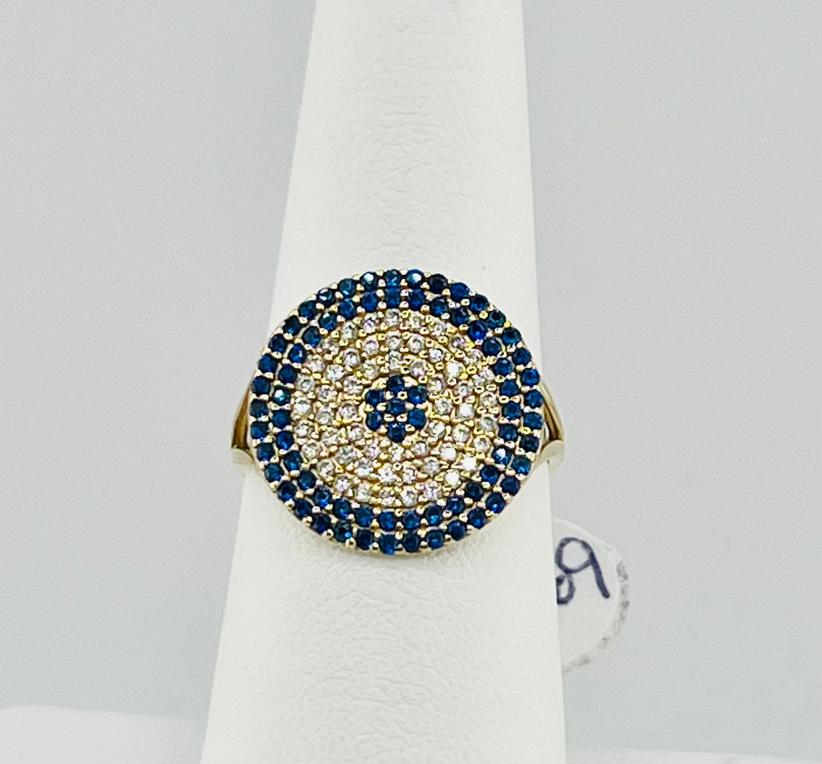 14k ring ladies blue eye