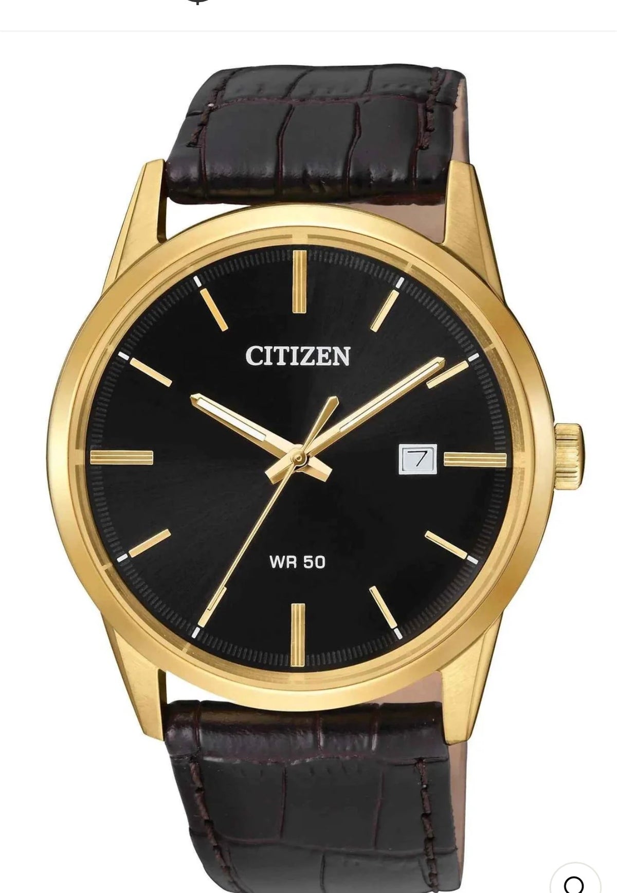Citizen® Eco-Drive® Mens Brown Leather Strap Watch BI5002-06E