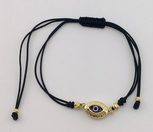 14k evil eye bracelet