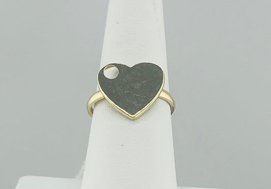 14k heart ring
