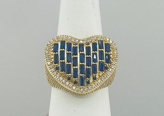 14k ring ladies heart with stone