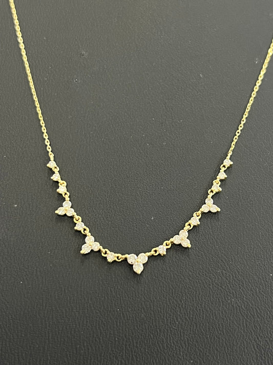 10kt gold necklace with .50ct diamond