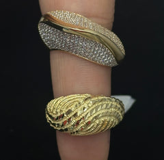 14k gold raised rings