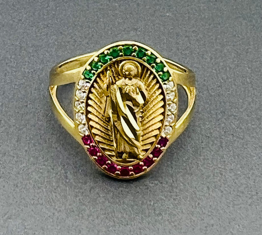 14k san jude ring