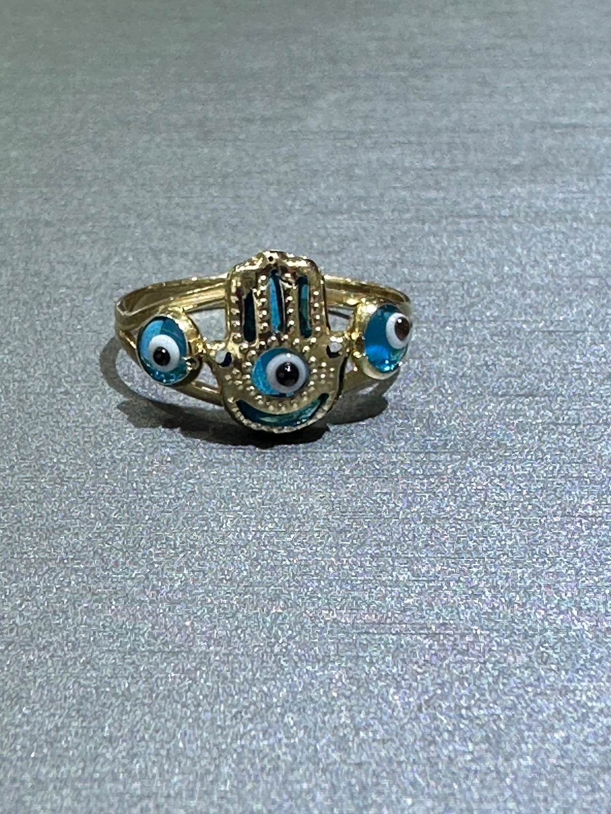 14k ring fatima manos eye blue