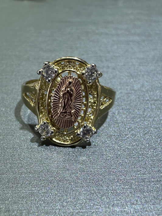 14k ring virgen guadalupe
