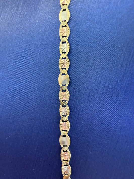 14k necklace valentino 3color 20”
