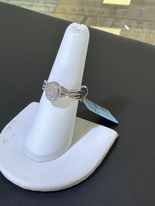 10k 0.25ct ladies ring rose gold engagement