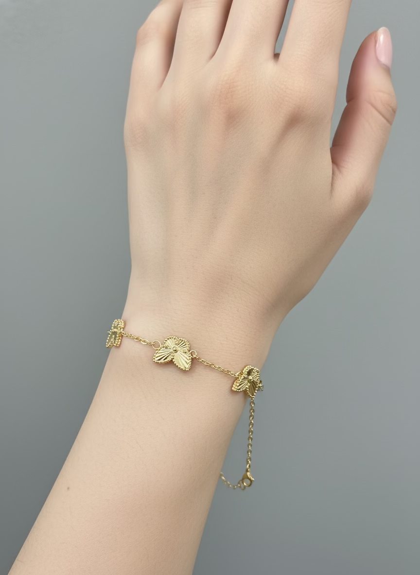 14k buterfly  bracelet