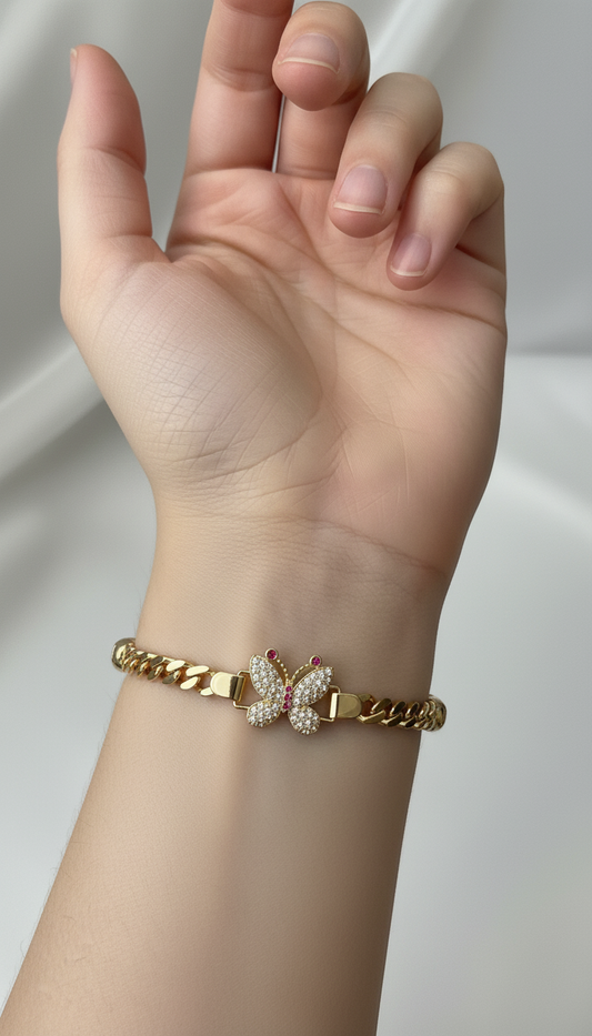 14k buterfly  bracelet