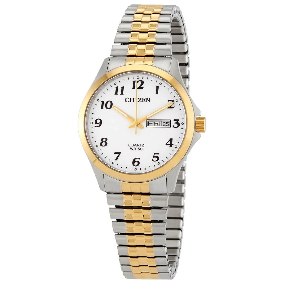 Citizen MEN QUARTZ Two Tone SS White BF5004-93A