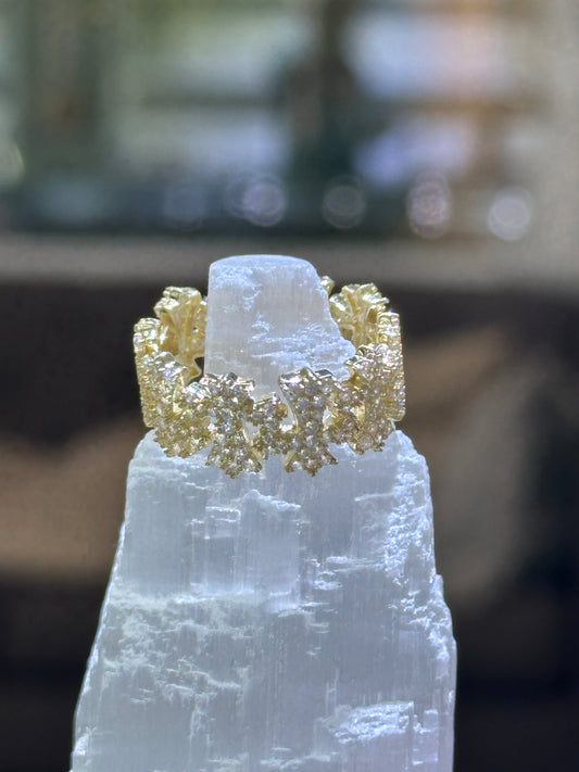Ring cross 14k size 8 10