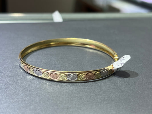 14k Tricolor bangle/pulsa