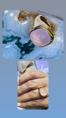 14k ring pink stone