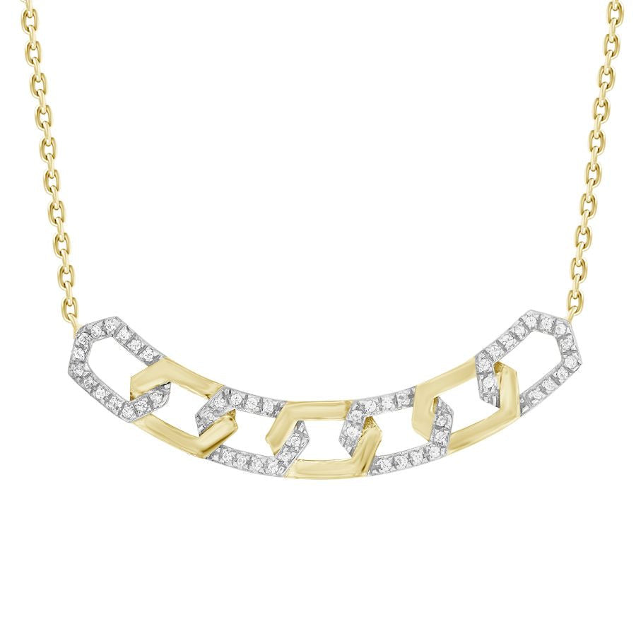 10k 0.15ct diamonds ladies necklace