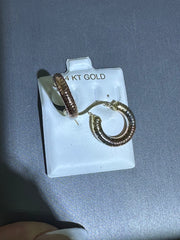 14k hoops higgie small 3color