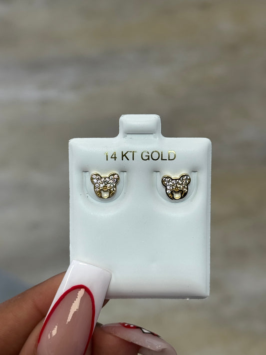 14k Mickey Mouse Earrings