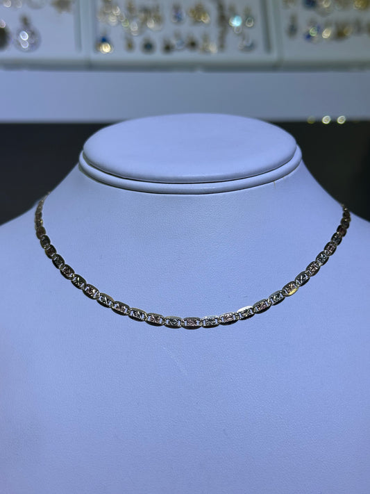 14k valentino necklace 16”