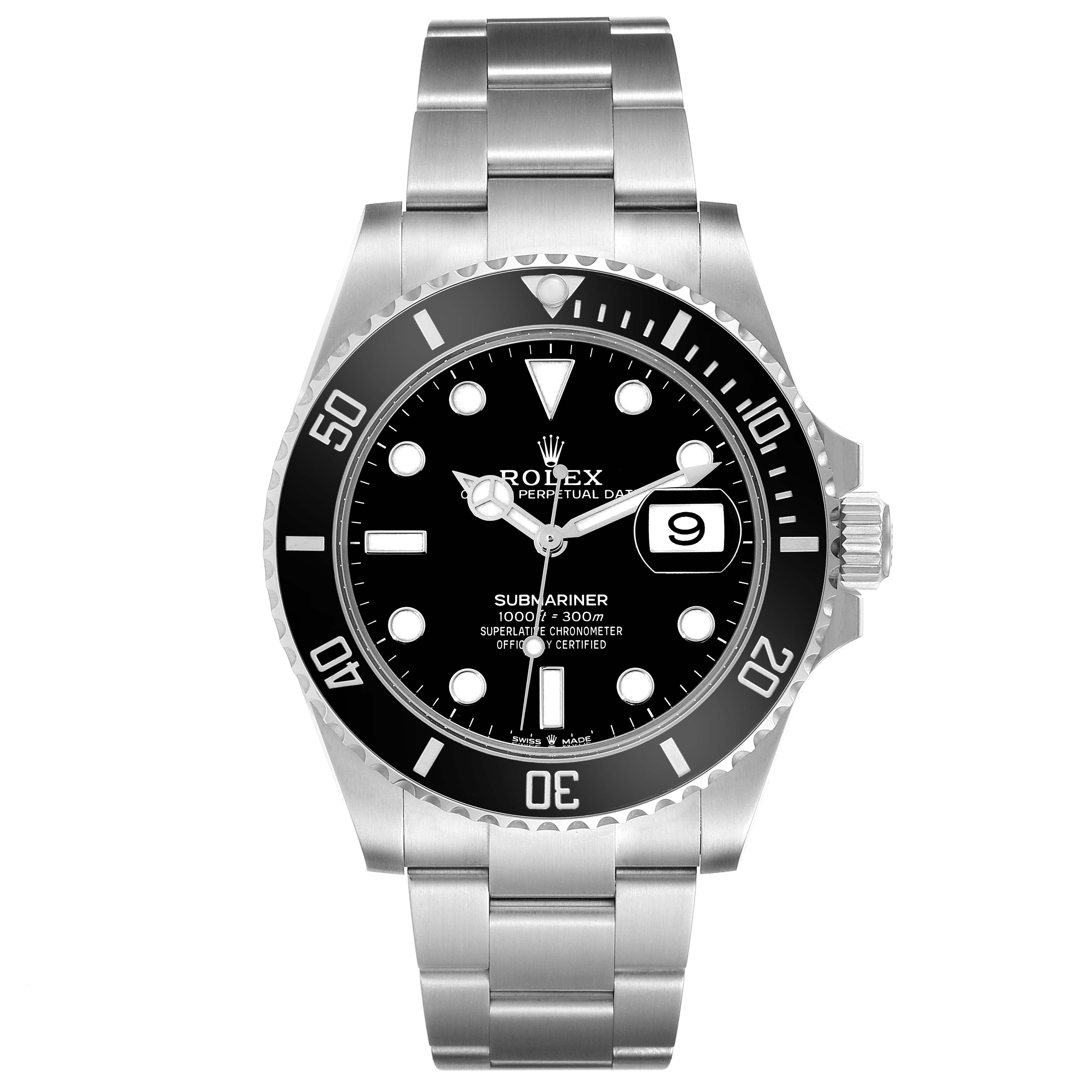 Rolex Submariner Date 41mm Ceramic Stainless Steel Black Dial 126610LN